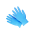 Γάντια Νιτριλίου Μιας Χρήσης Μπλέ (100τεμ)