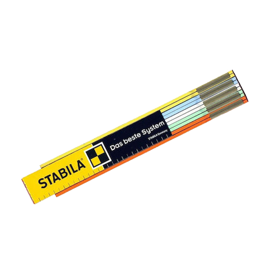 Μέτρο Ξύλινο Σπαστό Πολύχρωμο Stabila 2m